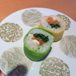 京寿司 - チーズサーモン巻き