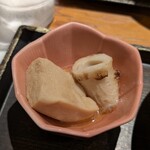 土鍋炊ごはん なかよし - 小鉢 高野豆腐にちくわ しゅんどる。。。
