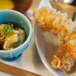 とうふ屋うかい - 湯葉、海老天