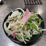 Taverna Notte  - つきだし　シラスのサラダ　ブルスケッタ