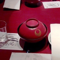 長崎卓袱浜勝 - 食前酒の前に召し上れと案内された、悪酔い防止になるというお椀です。