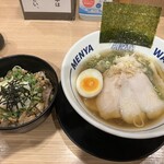 麺屋 和人 - 和人らーめんとチャーシュー丼のセット