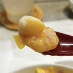 奈良 - パパイヤの味噌焼きにはエビや小柱も♪