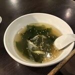 仙台ホルモン・焼肉 ときわ亭 - わかめスープ¥462