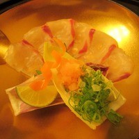 日本料理 弁慶 ホテル日航大阪 - 鯛のお造り
