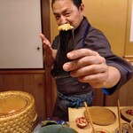 GEJO - はだてのうにと信州牛ミスジ手巻き