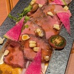 すし土風炉 - 逸品（ローストビーフ）