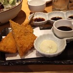 吟醸マグロ - アジフライ