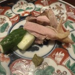 あそび割烹 賢太朗 - 鹿児島産 種鶏 塩こうじ焼