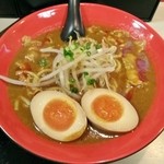 麺屋ここいち - 濃厚うまこくカレーラーメン＋煮玉子トッピング 880円