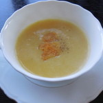 れんが屋 - 洋食セット　ポタージュスープ