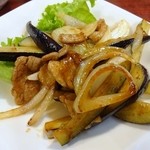 串のこたに - ナスと豚の生姜焼き３８０円