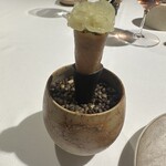 ラ・ヴァガボンド - ⑦富山県産のホタルイカ、じゃがいものサラダ（見た目は可愛いが味はインパクトがある）