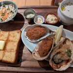 梅田 ワーフ - 牡蠣のクラムチャウダーも素晴らしい