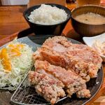 上田からあげセンター - 山賊焼き定食