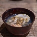 つくば食堂 花 - 2025.7 地蛤と水茄子のお吸い物