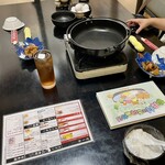 松茸屋 魚松 - 来店時！ 
        酒飲まれへんと 言うと、「烏龍茶飲み放題」を勧められ、追加 注文(^_^;)