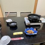 松茸屋 魚松 - サービスです！と、筍と松茸の佃煮？  (ﾟдﾟ)ｳﾏｰ