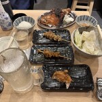大眾鳥酒場 Toriichizu 高崎東口店 - 【2025.8.12(火)】注文した料理とお酒