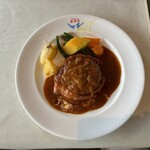 レストラン あすか - 料理写真:ベーコン巻きハンバーグ