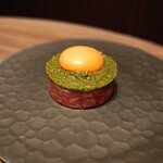 焼肉うしごろ - 青唐辛子の和牛ユッケ