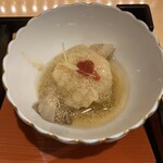 和み酒 仁 - 旬菜（鱧の葛煮 鱧の子あんかけ、冬瓜、舞茸、針生姜）