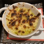 和み酒 仁 - 焼き物（帆立、アスパラ、トマトのグラタン）