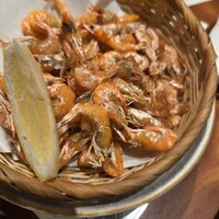 炭焼 うな富士 有楽町店 - 川海老のからあげ