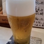 Edoya - 生ビール（中）。