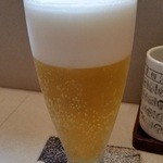 Edoya - 生ビール（小）３５０円。