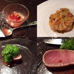 エノテカ・ラ・リコルマ - 2014/10　活ボタンエビとカリフラワーのマリネ旨っ