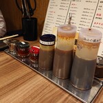 たれ焼肉・ホルモン・にくなべ たまや肉店 - 卓上アイテム