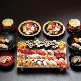 北陸の味を堪能！贅沢な寿司食べ放題付きコースが魅力