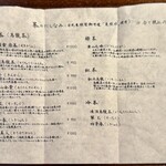 日光茶寮 - メニュー(茶)