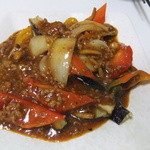 めだかタンタン - 野菜炒め麻婆餡かけ