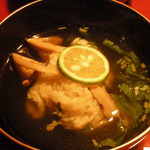 うろん江口 - 鱧と松茸の椀物