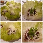 悠苑 - ミンチ肉のレタス包み１２００円