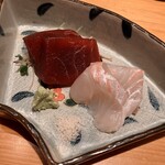 すしやのたい悟 - 本鮪赤身と鮃さんでーす。②