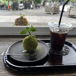 ボンサイ カフェ - 苔玉スィーツとアイスコーヒー