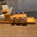 そば切り 鴨嘴 - 塩や山椒など