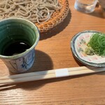 そば切り 鴨嘴 - 蕎麦つゆと薬味