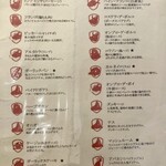 シュラスコ＆ビアレストラン ALEGRIA nerima - メニュー表②