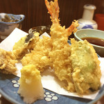 Ikari - ランチの天ぷら。