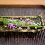 魚菜料理 縄屋 - 万願寺唐辛子のすっぽん詰め