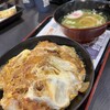 資さんうどん - カツとじ丼とミニうどんです。
