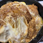 資さんうどん - カツとじ丼アップです。