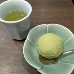 木曽路 - デザート　抹茶アイス