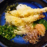 むぎの里 - 料理写真:冷やし天おろしうどん アップ