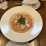 PIZZERIA&DINING PICO - 明太子とモンゴウイカのパスタ。