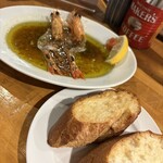 和伊ん食堂 ハコ - 天使のエビのアヒージョ
